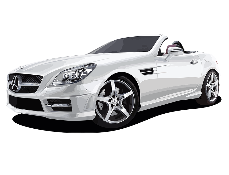Mercedes SLK illustration